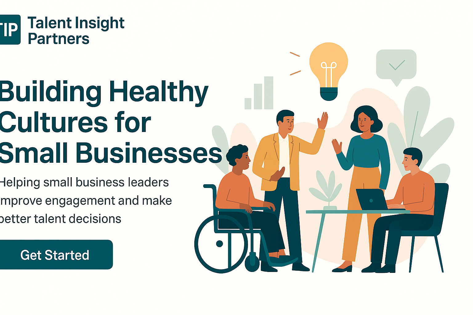 Teamwork, growth, and inclusion illustration